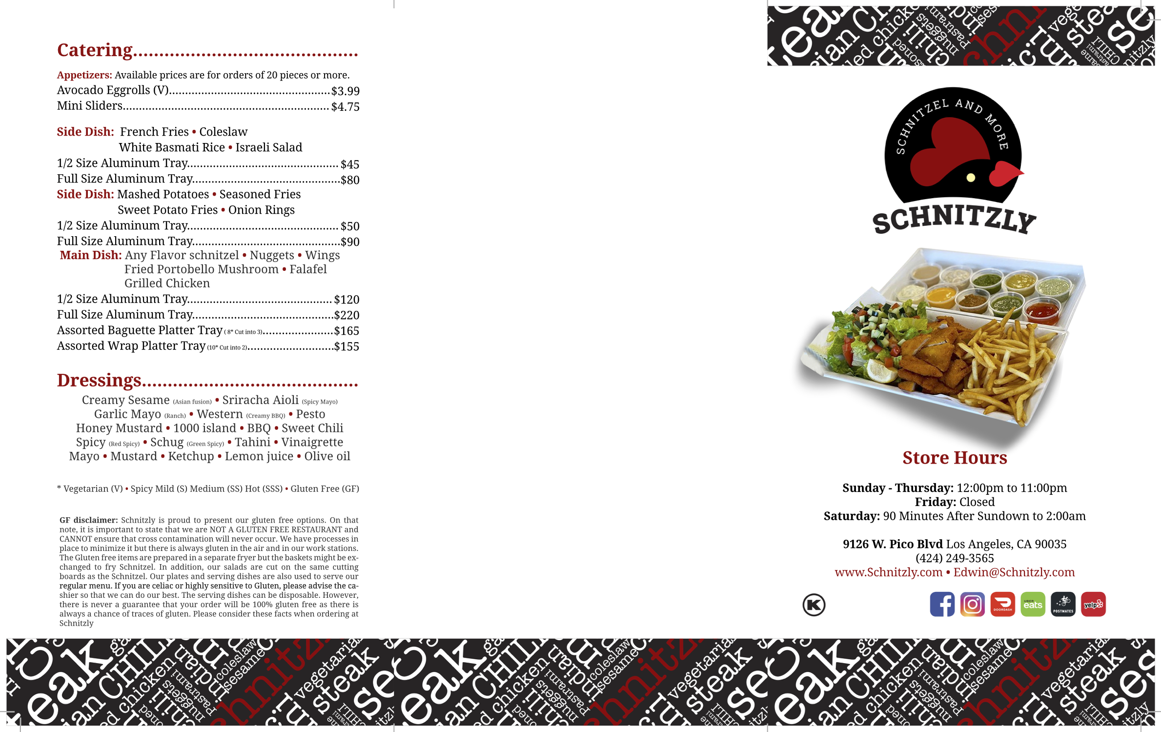 Schnitzly Menu 2